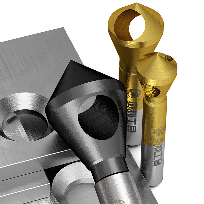 The inclined hole chamfering tool, a stainless steel cobalt-containing single-edge chamfering magic tool, is used for chip removal and burring inside 90-degree drill bits Application Scenario