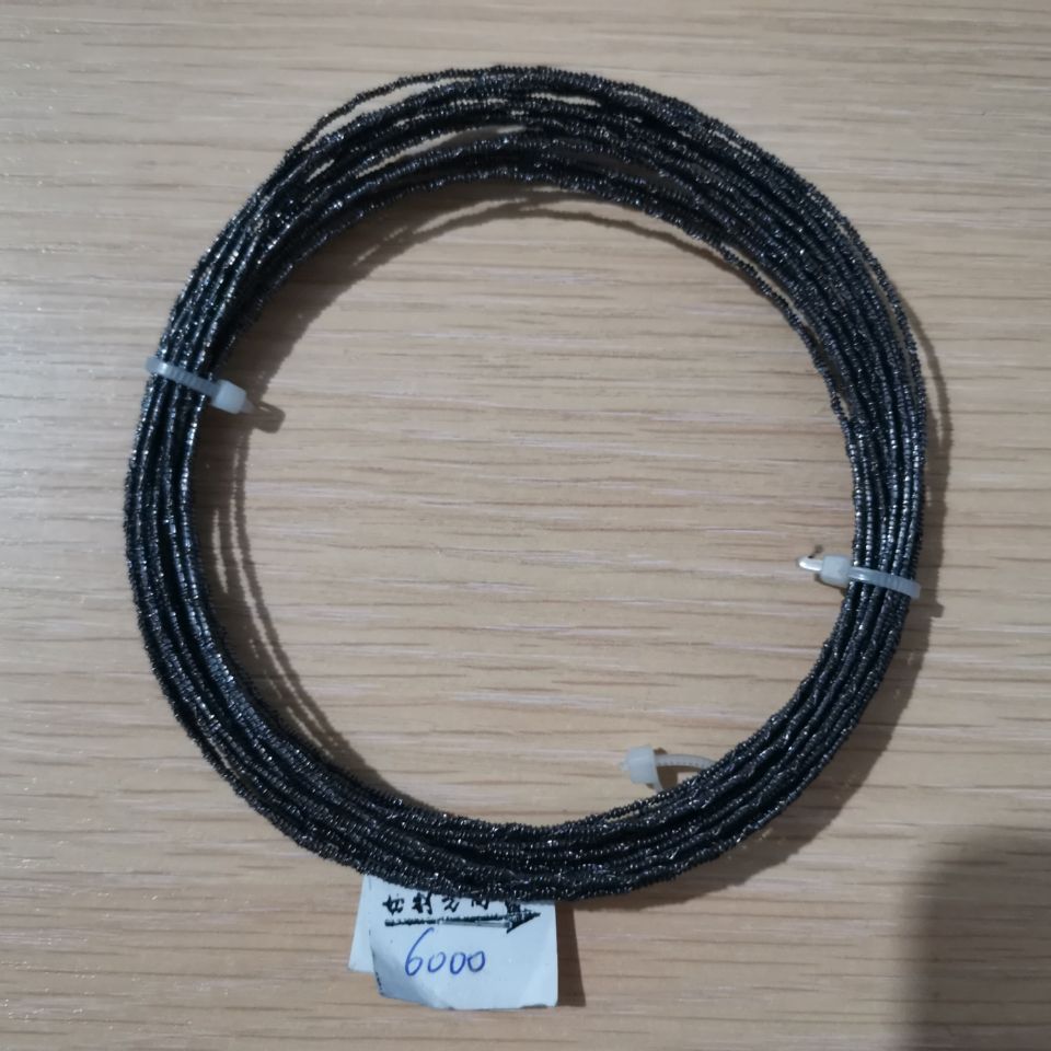 Black double-edge steel wire knife, polyurethane rock wool cement foaming homogeneous board wire saw, eva double-edge cutting wire knife details Picture