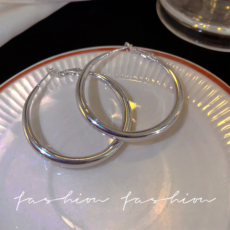 Hot girl ear rings, women's niche design sense, high-end cold style ear studs, ins trendy fashion, individual earrings, silver needle wholesale Specification drawing