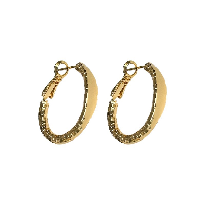Simple silver ring earrings, a new bestseller in 2025, with a high-end feel. The ear loops and ear rings are niche design earrings for women Item Picture