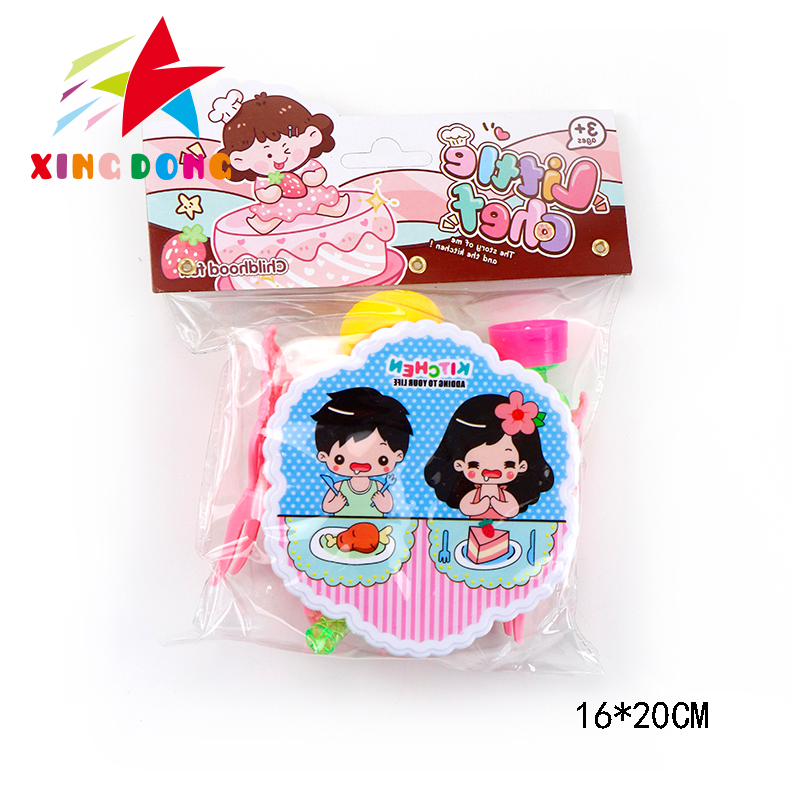 Children's house playing tableware, children's kitchen set toys, children's educational enlightenment toys, kitchen table food toys Application Scenario