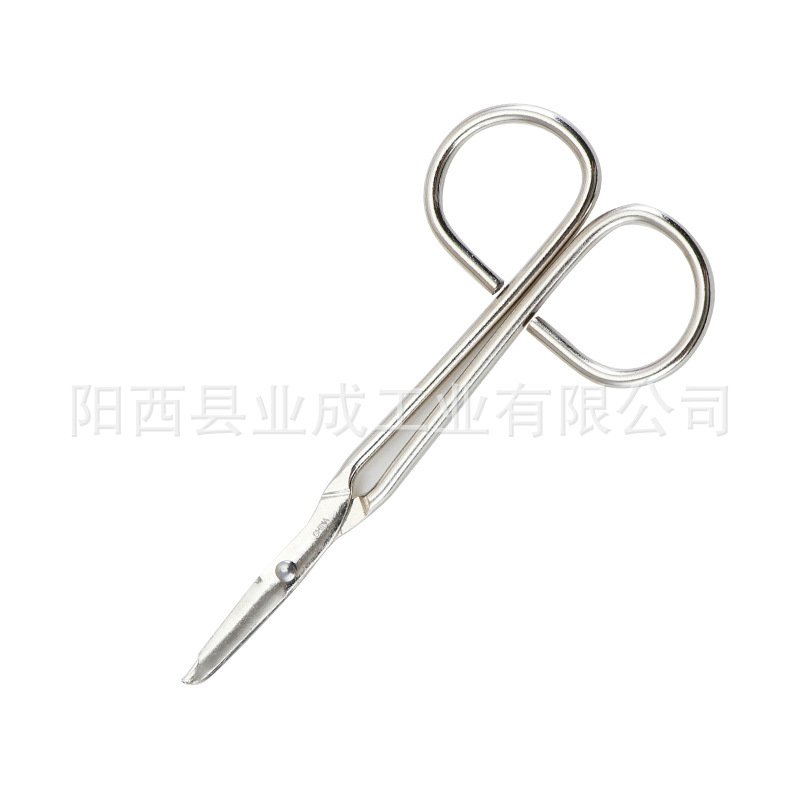 Straight point, curved point, thread removal, medical gauze scissors, canvas bandage, iron wire scissors, outdoor survival and rescue emergency electroplating scissors undefined