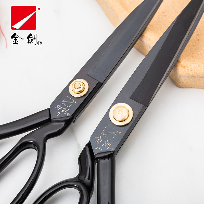 Jinjian Tailor Scissors Manganese steel genuine clothing fabric cutting large scissors sewing professional tailor scissors Specification drawing