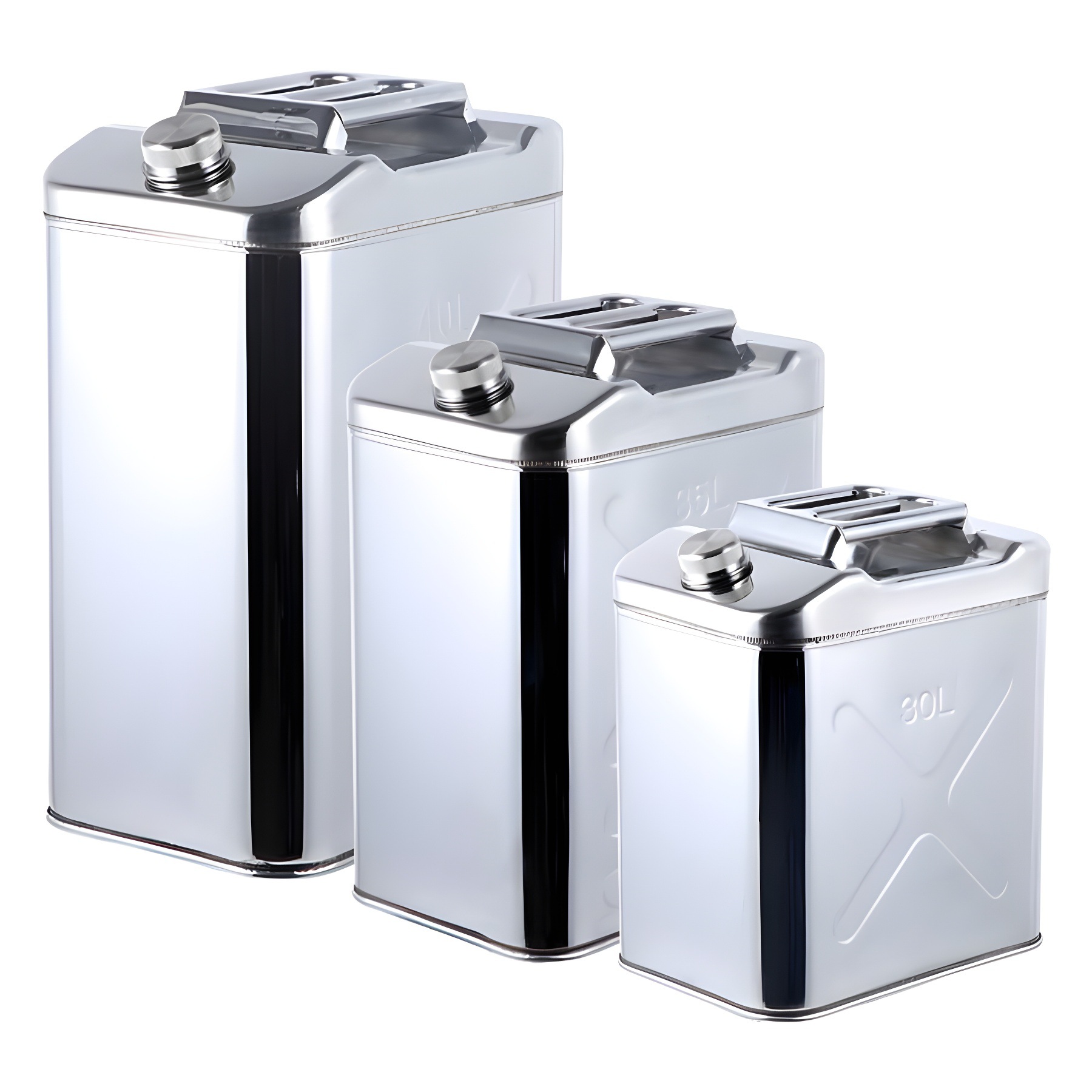Weihaisheng General Factory customizes thickened 304 stainless steel oil drums and boxes, thickened metal flat oil drums, 10L and 20L aluminum alloy toolboxes Item Picture