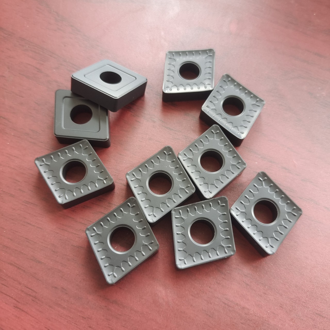 cnmm190616 CNC inserts, cylindrical boring machine inserts, hardened milling tools, cemented carbide details Picture