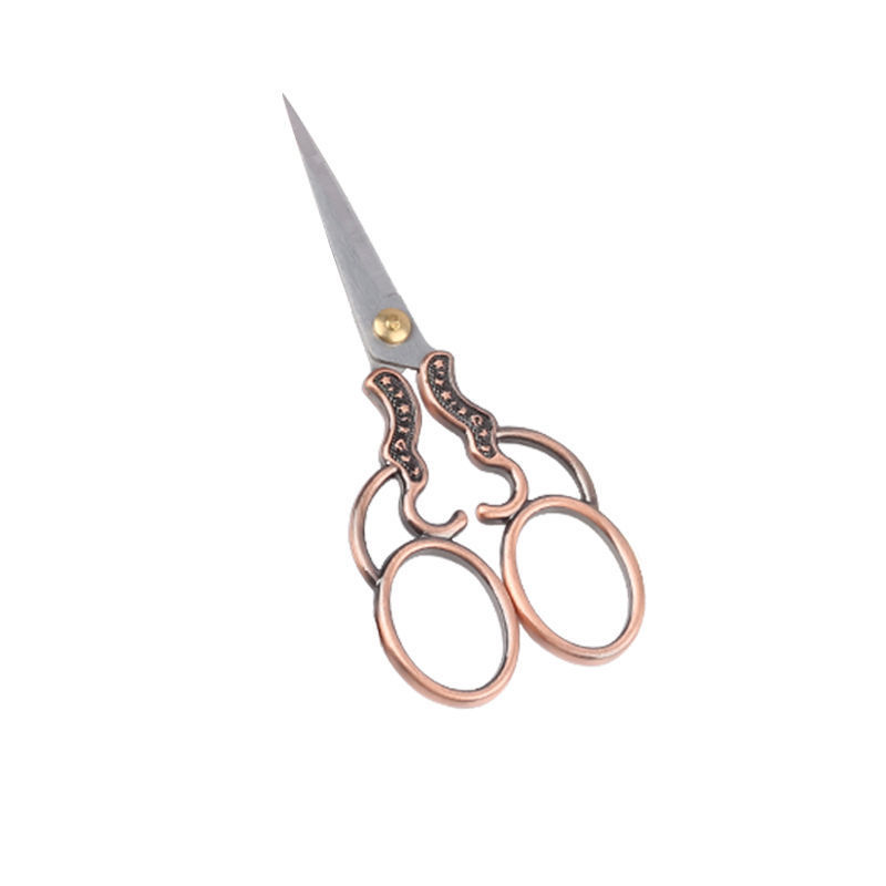 Cross-stitch scissors, paper-cutting special scissors, vintage alloy embroidery thread ends, household nail and eyelash art small scissors undefined
