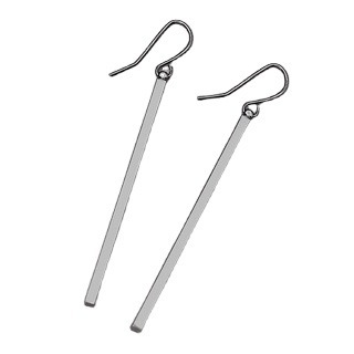 Korean-style long stud earrings, long and elegant, simple and versatile, long stud earrings Item Picture