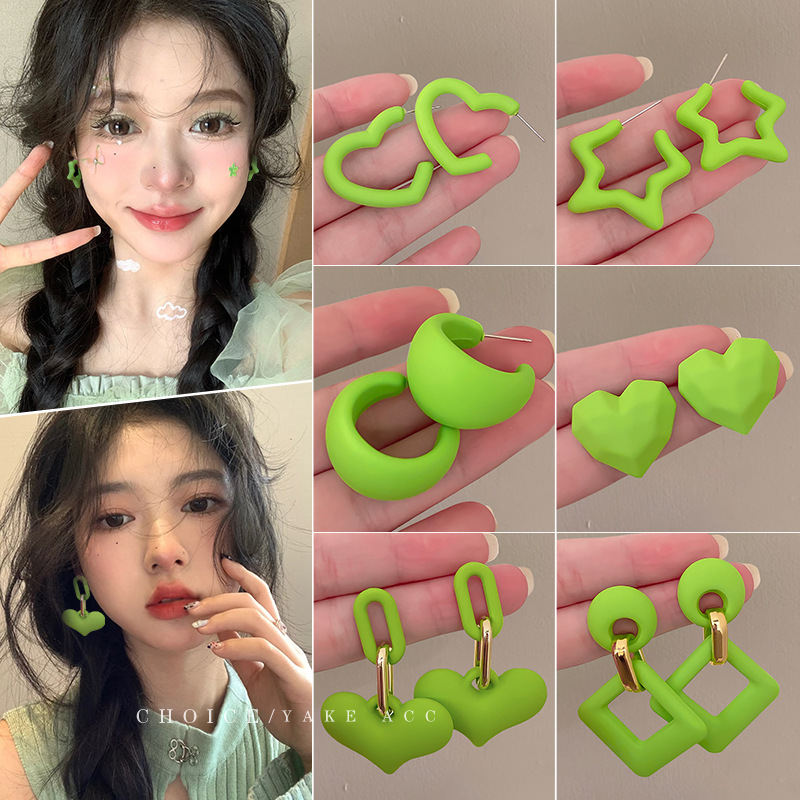 Dopamine Colorful flower beaded earrings for Women 2025 New Spring and Summer Atmosphere Sweet earrings, vacation-style earrings Application Scenario
