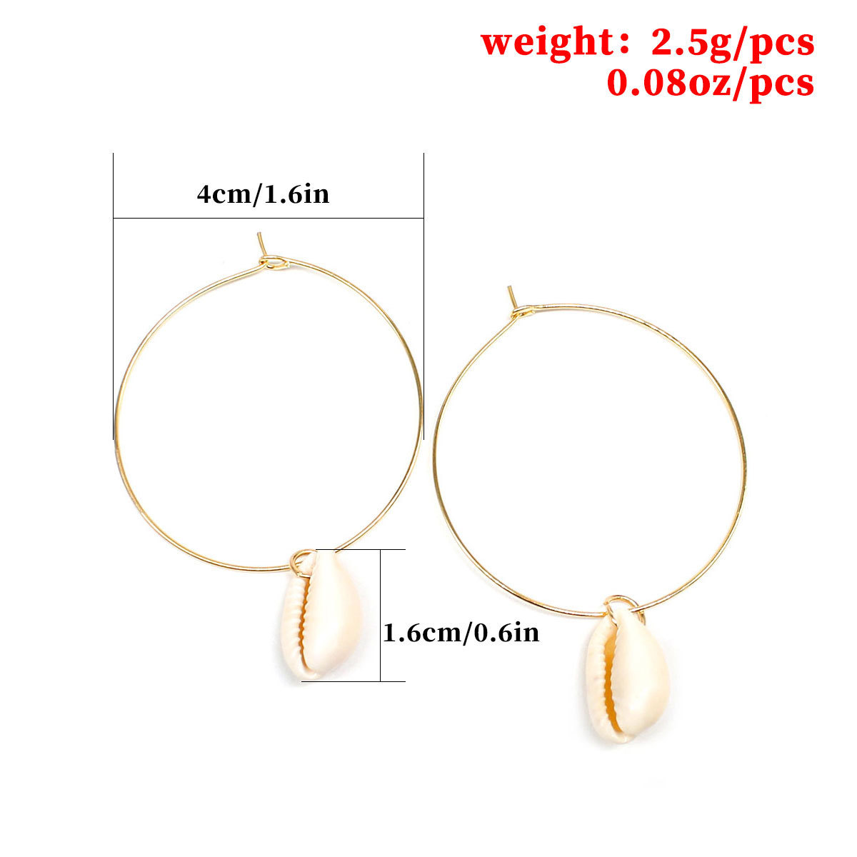 Exaggerated, fashionable and natural shell earrings from Europe and America, new style for women, personalized and elegant stud earrings Application Scenario