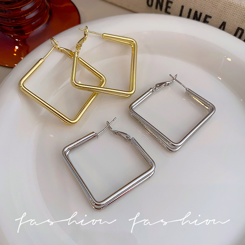 Exaggerated ear rings, large earrings, new bestsellers, light luxury and high-end feel, silver earrings, niche design sense earrings Application Scenario
