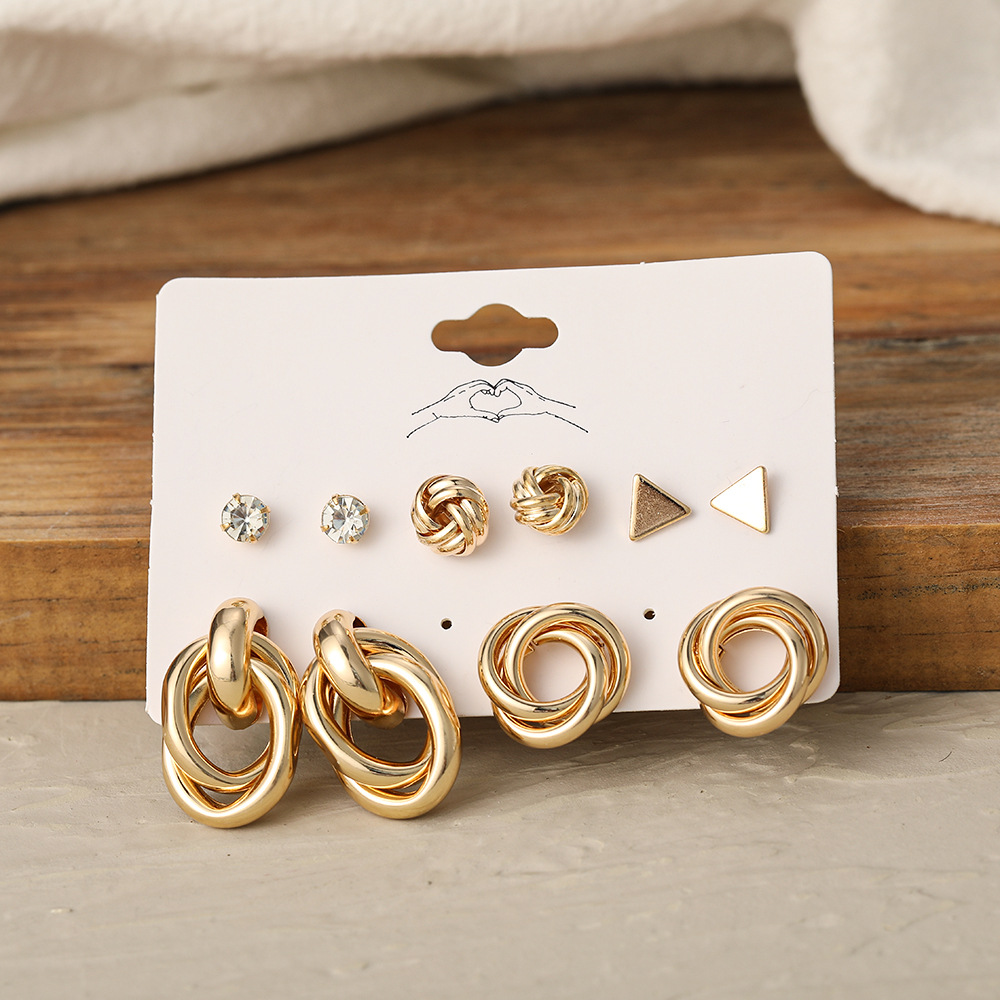 New cross-border exaggerated earrings from Europe and America, creative, individual and fashionable for women, large circle earrings and jewelry wholesale Application Scenario