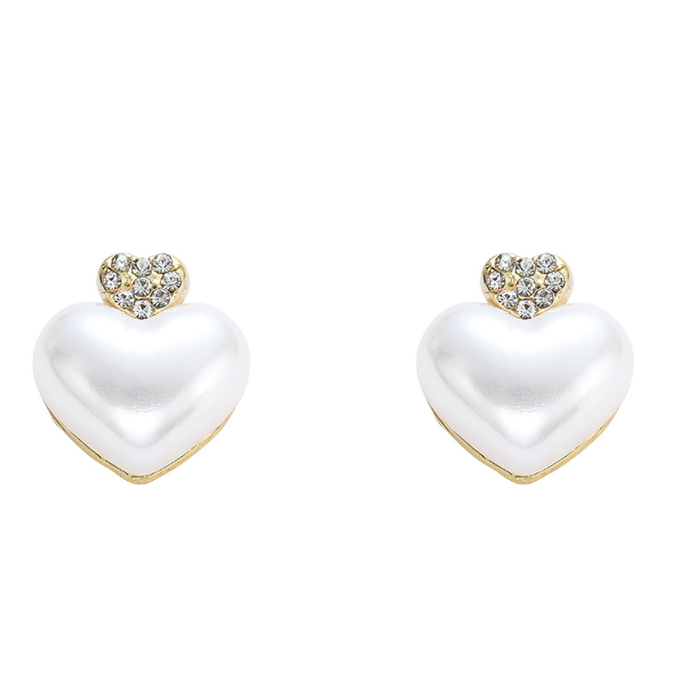 New pure silver pearl stud earrings and flower earrings for women, with a unique design sense, are light luxury earrings that are fresh and sweet Item Picture