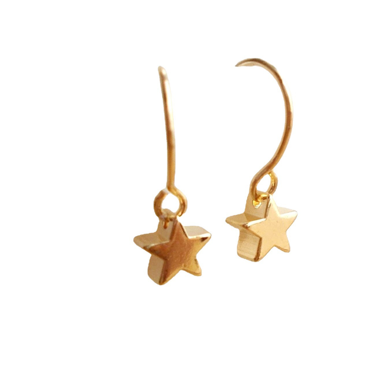 European and American foreign trade accessories, fashionable and versatile alloy personalized accessories, evening accessories, simple star earrings for women Item Picture