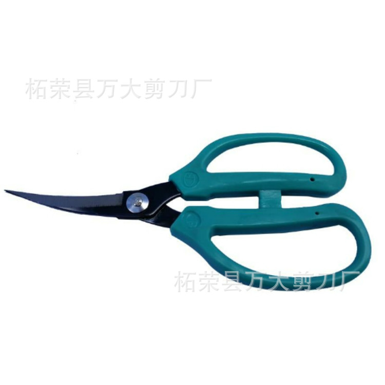 Taiwan Fish Brand 209 Curved Scissors Plastic Handle Curved Scissors Kitchen Knife King Fish Head Curved Scissors Trimming Scissors DIY Curved Scissors Item Picture