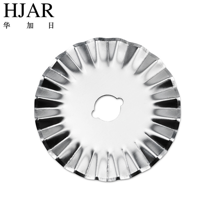 45mm roller blade for cutting wavy lace, paper and fabric, rotating circular blade for sewing and patchwork, wavy blade full figure