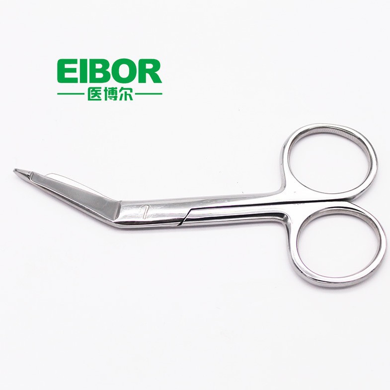 The 2024 new 9cm and 11cm gauze scissors, bandage scissors, and children's plaster scissors are in stock and available at Yiboer Specification drawing