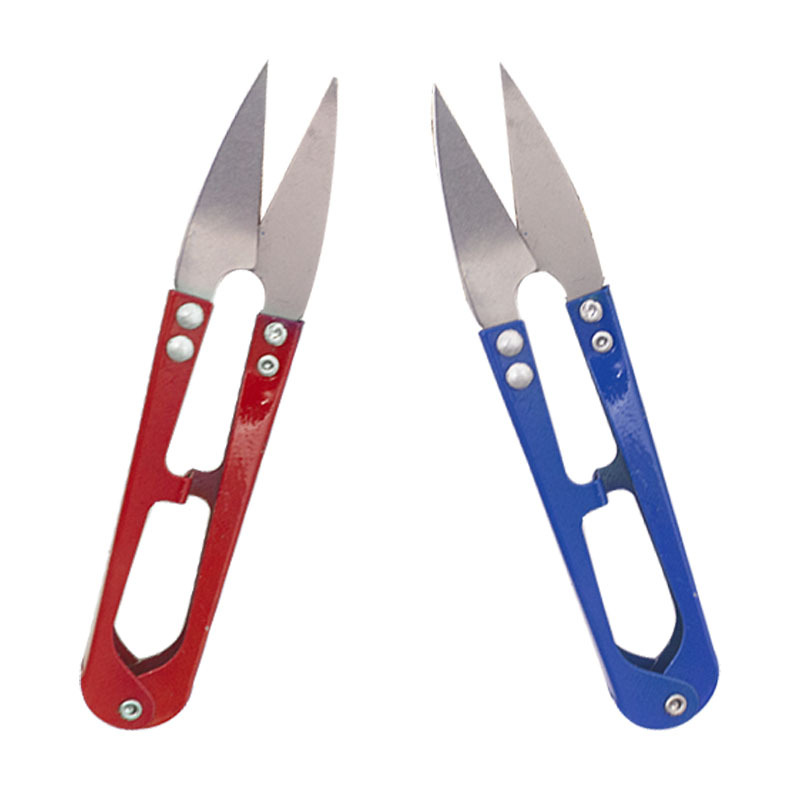Wholesale U-shaped yarn shears, trimming shears for home use, needle and thread head shears, cross-stitch thread shears, paper-cutting fishing line shears for home use Specification drawing