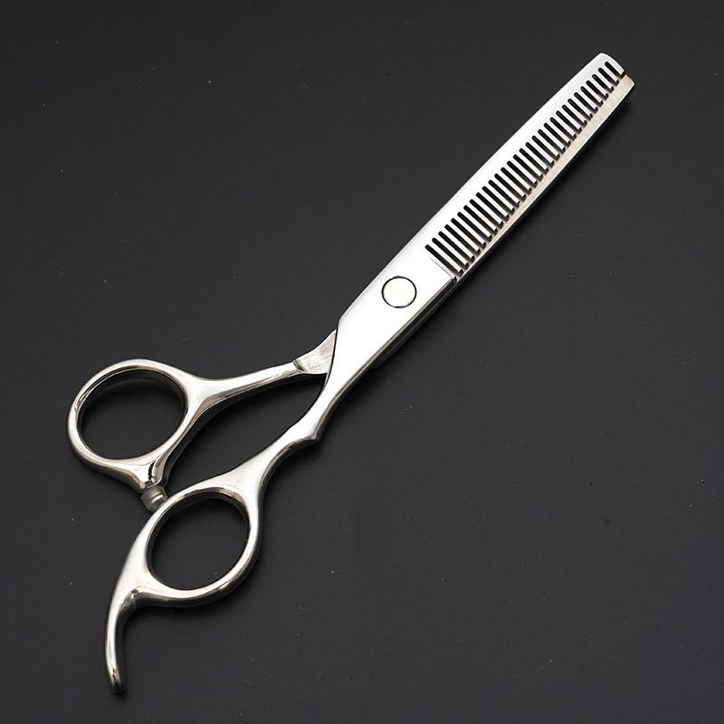Stainless steel hair scissors, 6-inch black hair scissors, tooth scissors, thinning scissors, wholesale hair scissors set Specification drawing