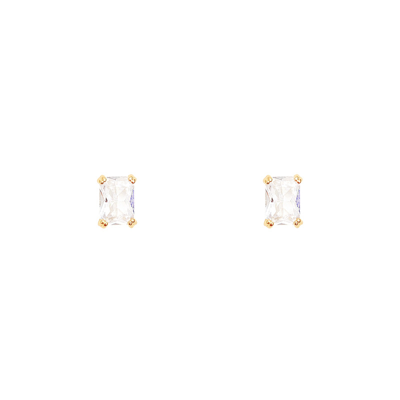 Small and simple zircon stud earrings with a niche design for women, fashionable and versatile earrings, the new trendy earrings of 2023 Item Picture