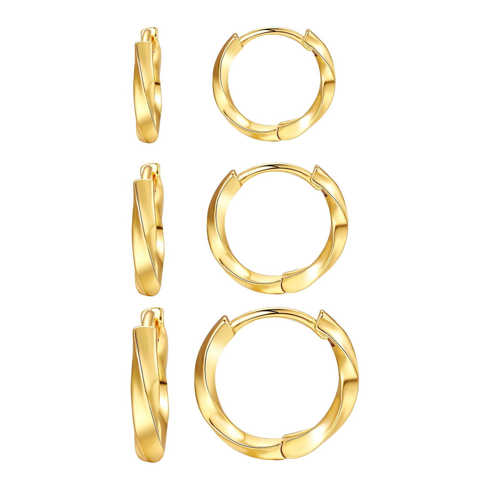 High-end, niche European and American metal ear rings, high-end, individual punk earrings, cross-border fashion, simple and large ear rings Specification drawing