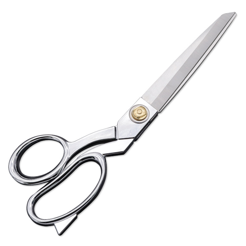 Factory wholesale tailor scissors, clothing leather cutting, fabric sewing large scissors, 10-inch all-steel tailor scissors Specification drawing