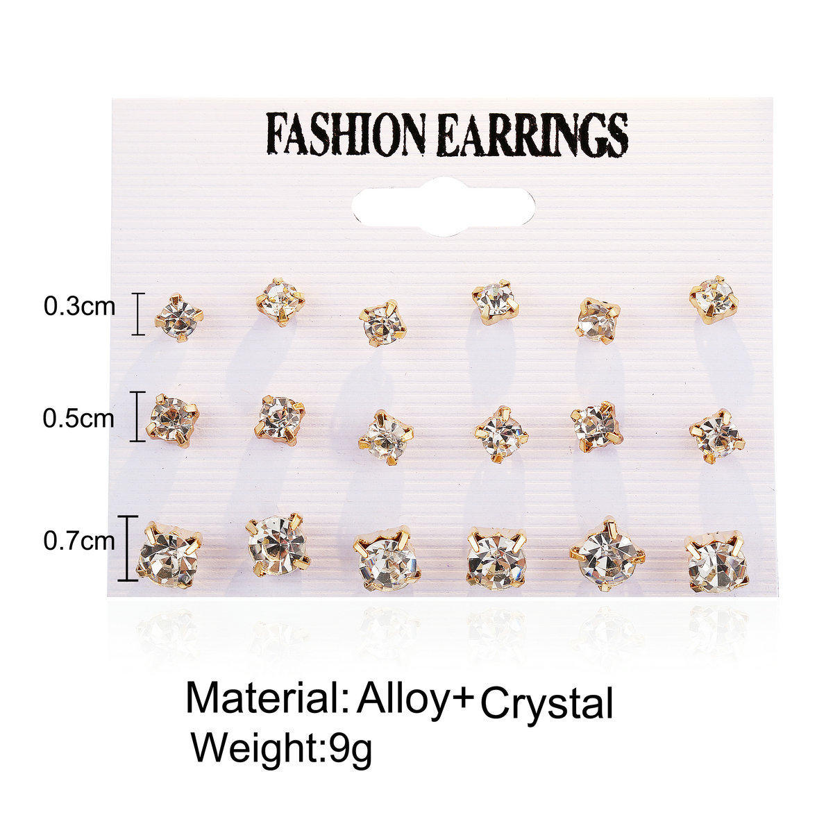 Wholesale of high-end and trendy four-prong ear studs with rhinestones from Europe and America, and design-savvy pearl-like earrings details Picture