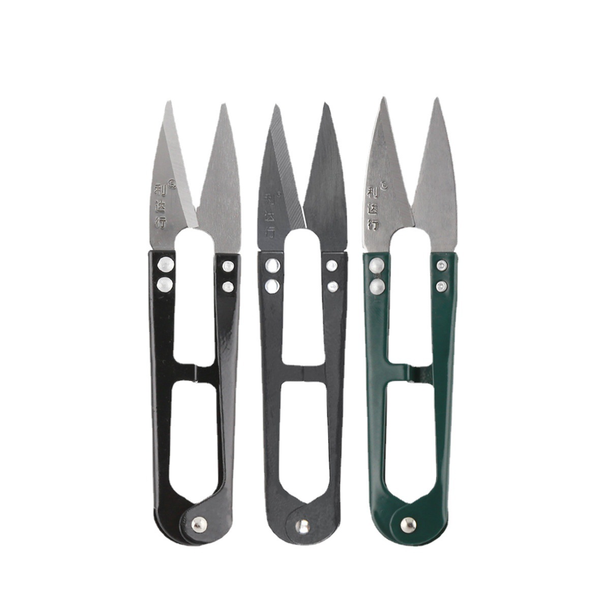 Lidahang LDH-118 yarn shears, U-shaped small scissors, spring scissors, yarn shears, wire scissors, wire end small scissors wholesale Item Picture