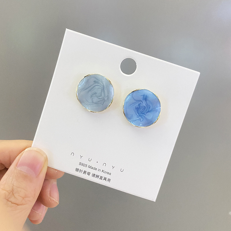 Bohemian-style niche fashion stud earrings, retro and fresh, versatile earrings, super fairy-like earrings for girls Specification drawing