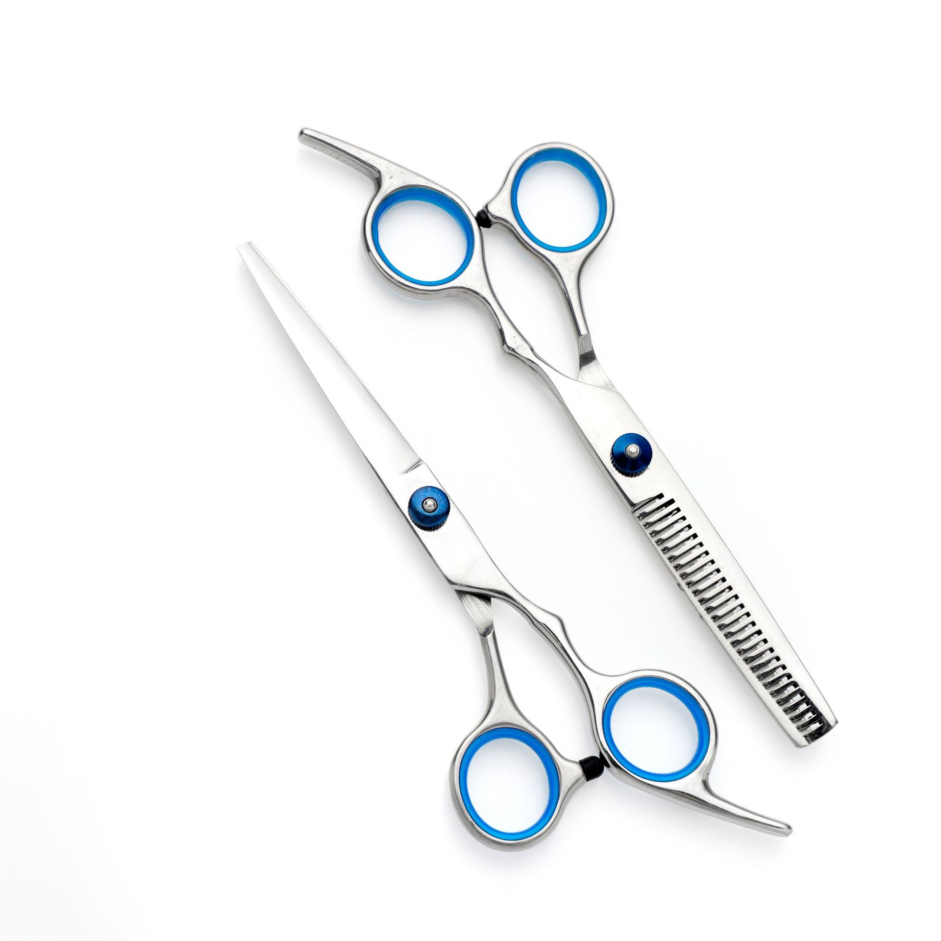 11-piece set of household hairdressing scissors, hair care set tools, straightening scissors, thinning scissors, hair scissors, hairdressing scissors Item Picture