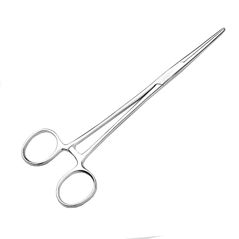 Medical hemostatic forceps, stainless steel high-hardness straight elbow head mosquito-shaped small three-speed snap surgical suture forceps for hair removal Item Picture