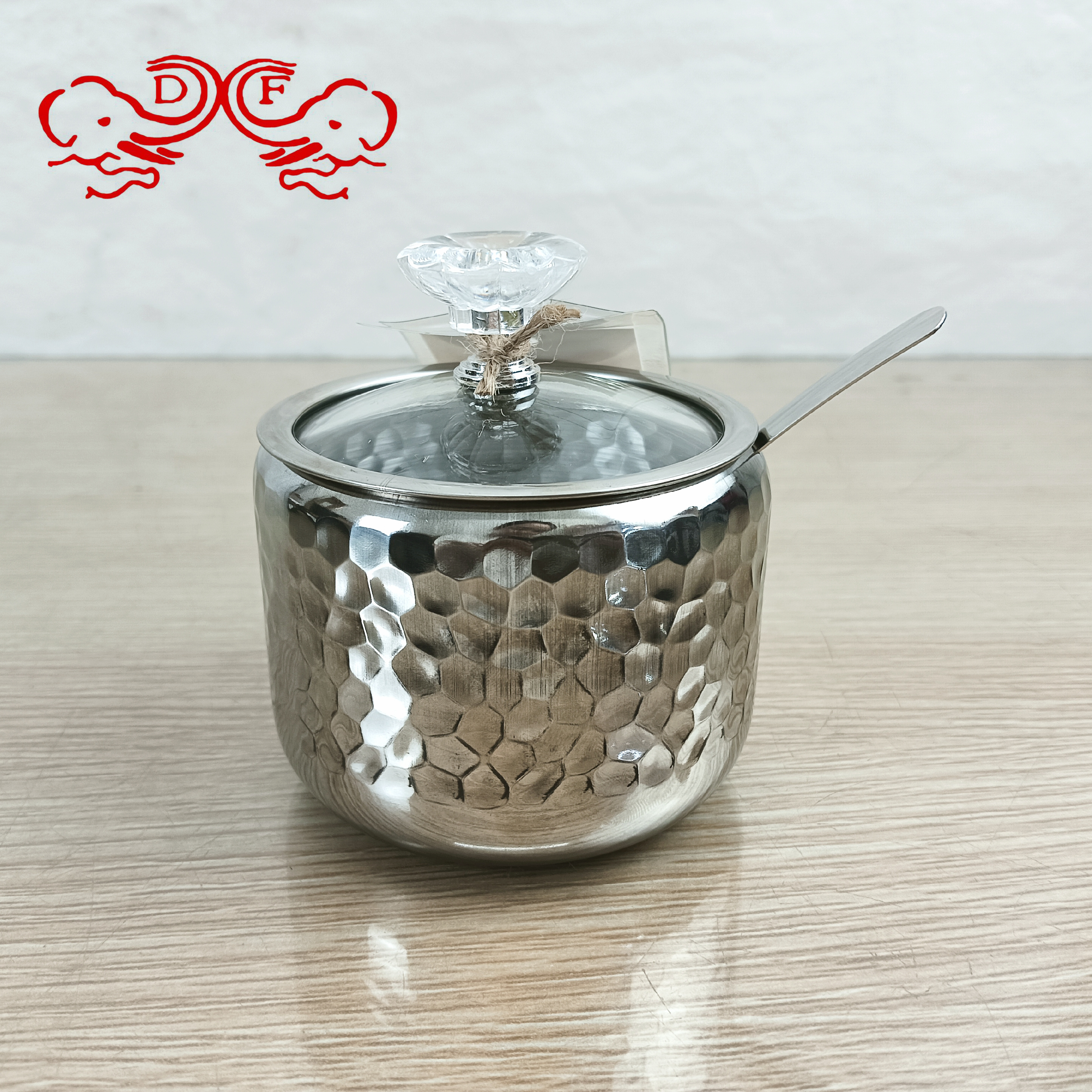 DF68361 304 stainless steel seasoning jar, kitchen salt and monosodium glutamate seasoning box, household combination set, storage box, DF TRADINGHOUSE details Picture