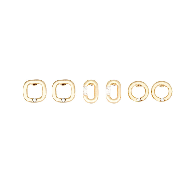 925 Silver needle simple and elegant stud earrings, French retro small and high-end earrings, cold style set for women wholesale Item Picture