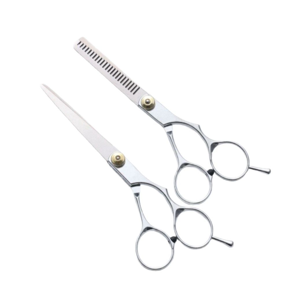 Cross-border exclusive 6-inch household hairdressing scissors set, hairdressing scissors tools, bangs cutting magic tool, teeth scissors, stainless steel Item Picture