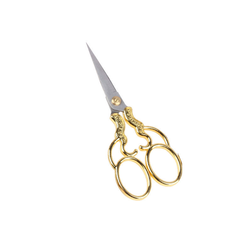 Cross-stitch scissors, paper-cutting special scissors, vintage alloy embroidery thread ends, household nail and eyelash art small scissors undefined