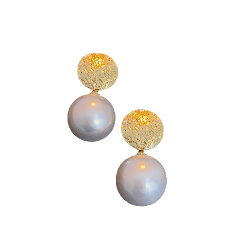 S925 Silver Needle Korean version stylish and trendy pearl earrings, niche design sense stud earrings, simple and cold style earrings for women Item Picture