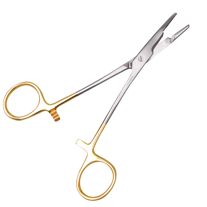 Insert with scissors, needle holding pliers, needle clamps, surgical sutures, fine needles, double eyelid needle holding instruments in stock from the manufacturer Item Picture
