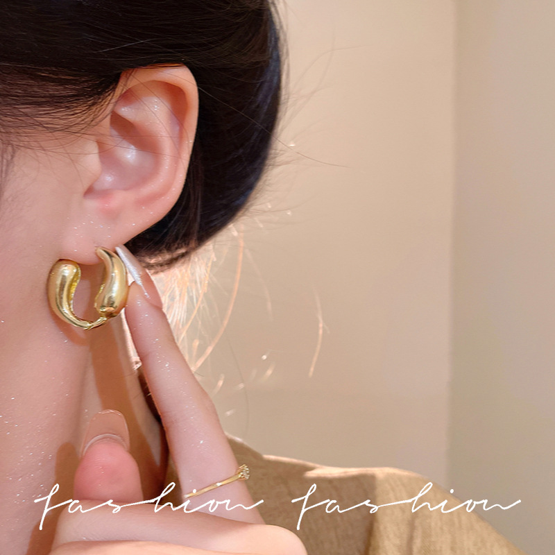 Romantic surround, French cold style metal 2025 light luxury bestseller ear rings, high-end feel, individual and niche ear buckles wholesale Application Scenario