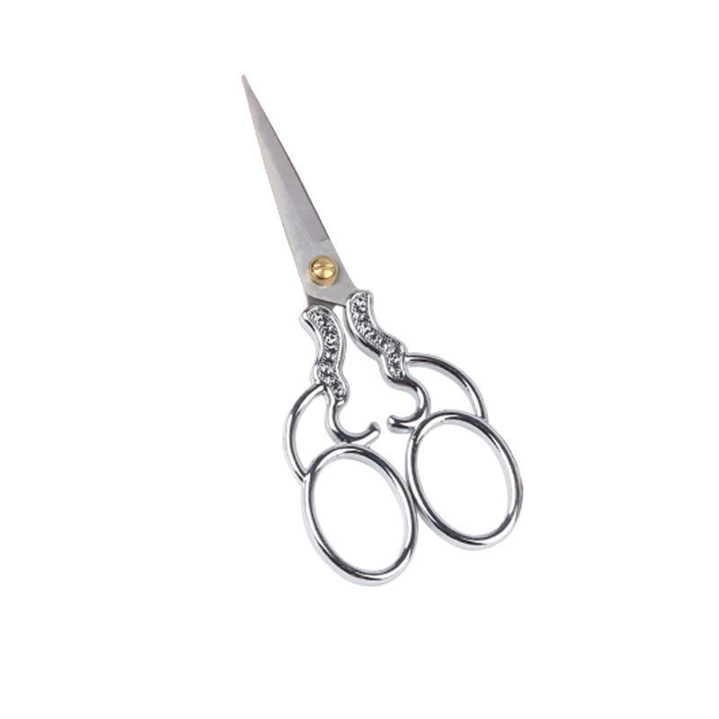 Cross-stitch scissors, paper-cutting special scissors, vintage alloy embroidery thread ends, household nail and eyelash art small scissors undefined