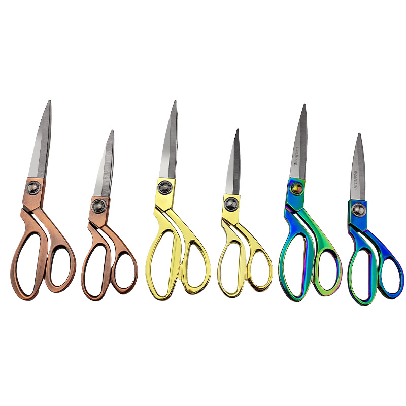 Wholesale zinc-aluminum alloy tailor scissors for sewing fabrics, large size 9.5-inch / 10.5-inch tailor scissors Item Picture
