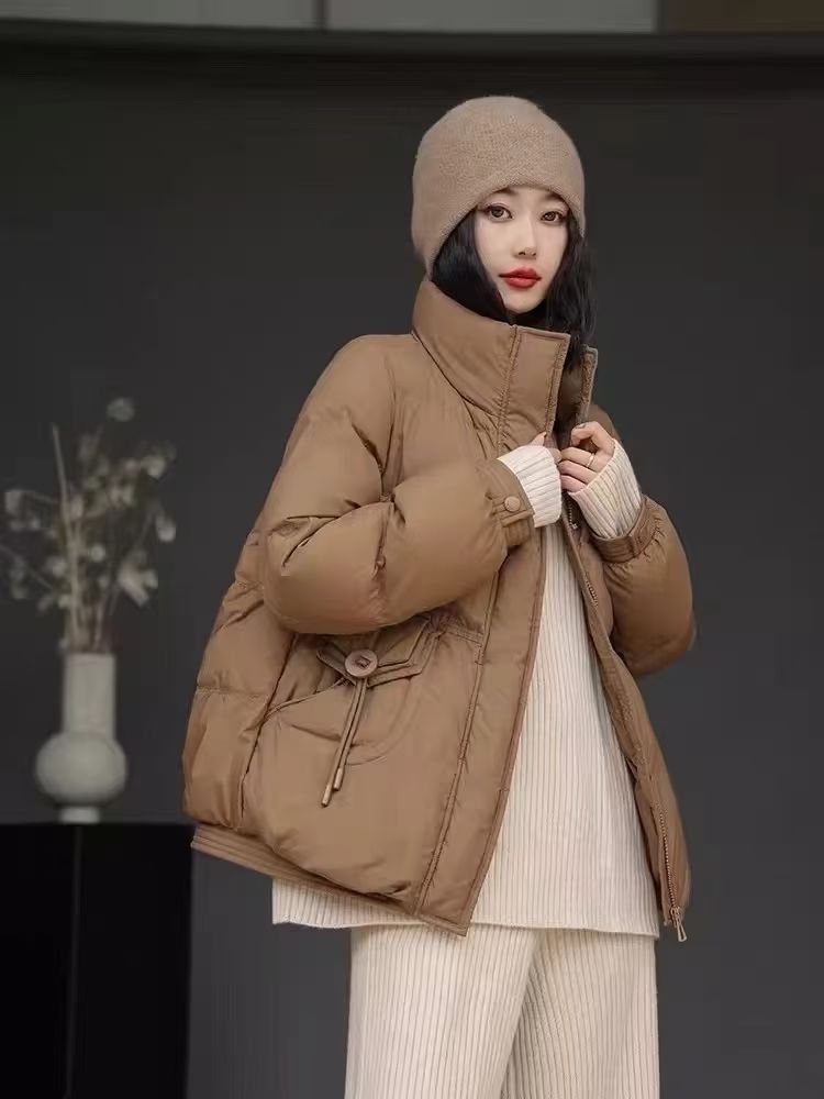 羽绒服女宽松韩版，五色三码