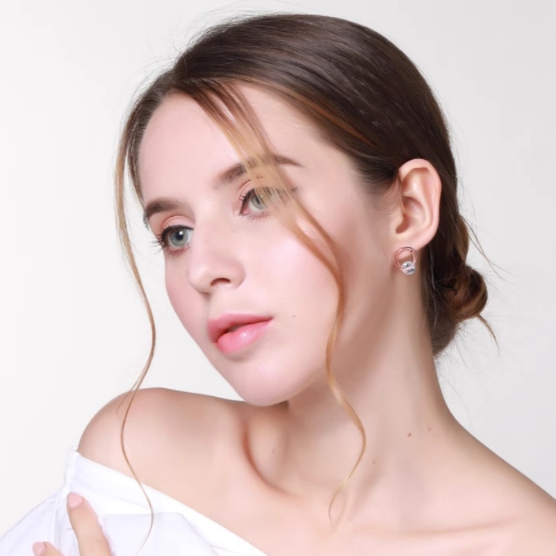 饰品/耳饰/耳钉/3对耳钉/滴油细节图