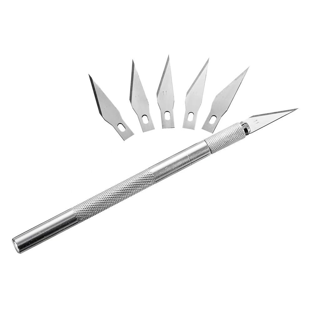 Factory direct sales of aluminum-handled engraving knives and metal-handled utility knives full figure