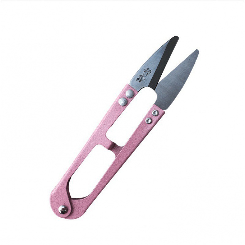 Fengxin Round Head U-shaped small scissors wholesale flat head yarn shears, clothing tailoring tools, textile thread end shears for household use undefined