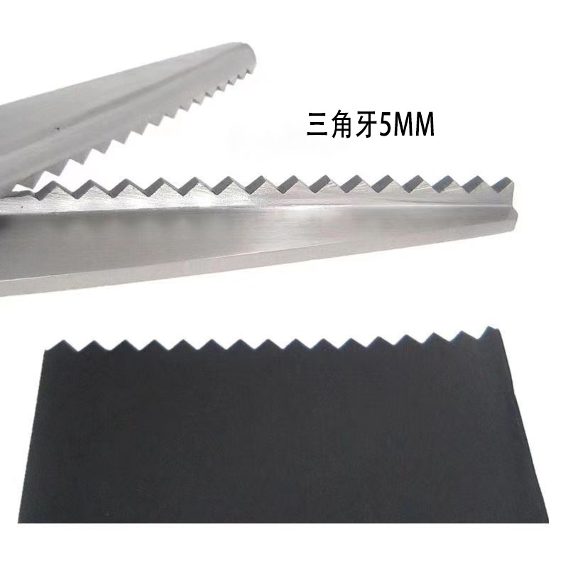 Handmade DIY lace scissors, toothed fabric scissors, stainless steel tailor scissors, 5mm triangular dog tooth serrated fabric scissors Application Scenario