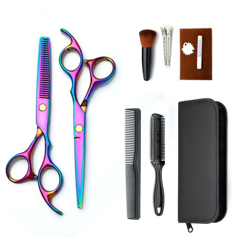 The original manufacturer of Black gold hairdressing scissors supports wholesale of scissors sets, which are popular cross-border products undefined