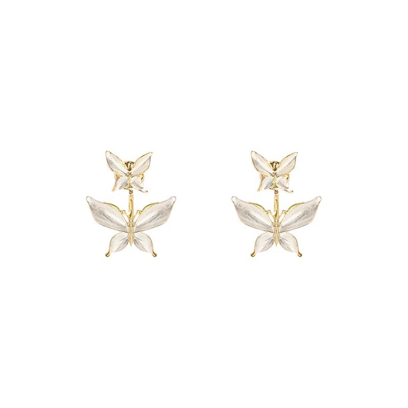 A pair of super fairy butterfly stud earrings for women, with a niche design, exudes a sense of high-end luxury and is small and elegant Item Picture