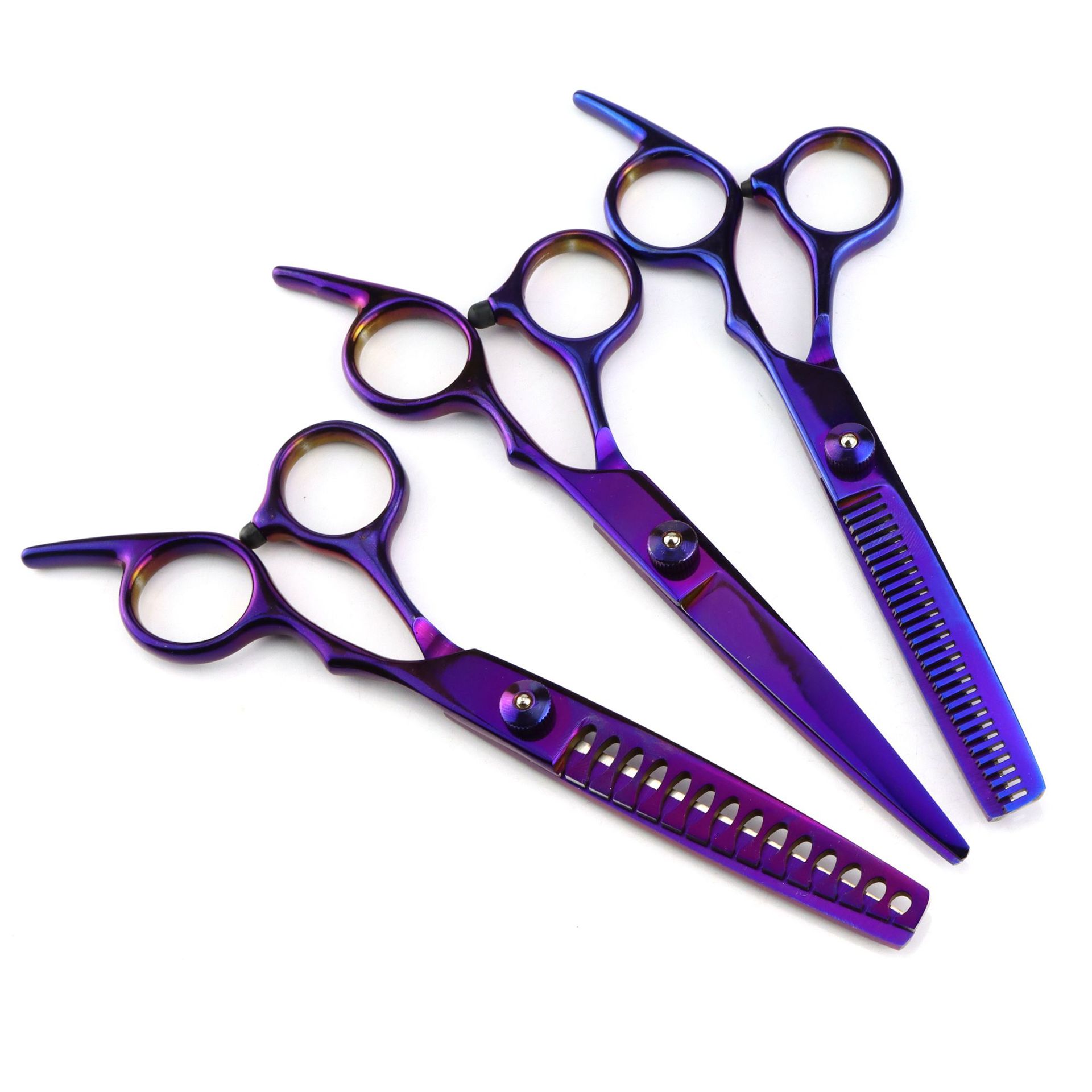 6.0-inch mid-range hair scissors, haircuts, flat scissors, bangs scissors, teeth scissors, thin scissors, white screw 6H full figure
