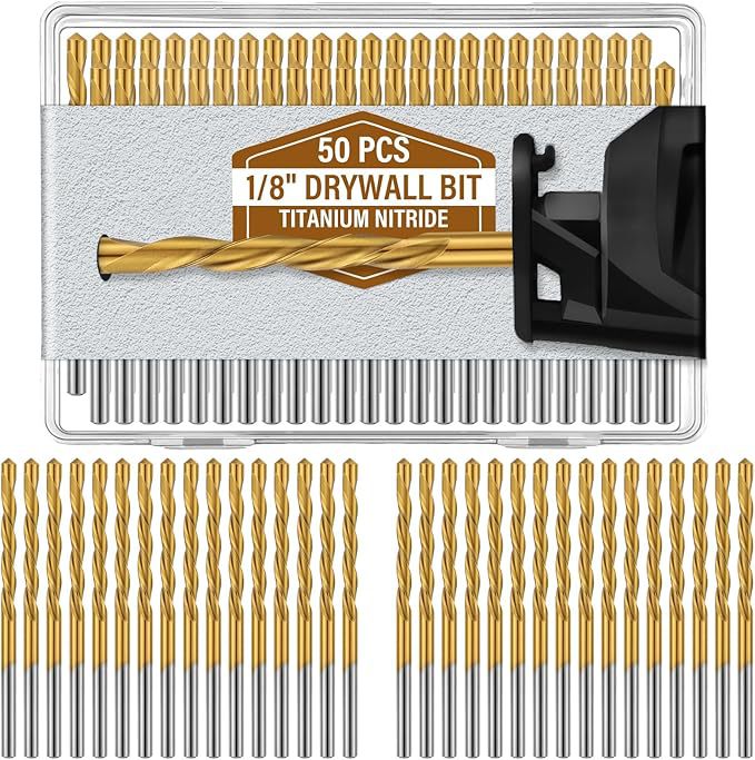 50 1/8-inch drill bits for wood and plastic guide point cutting drill diameters of wood milling helical saws undefined