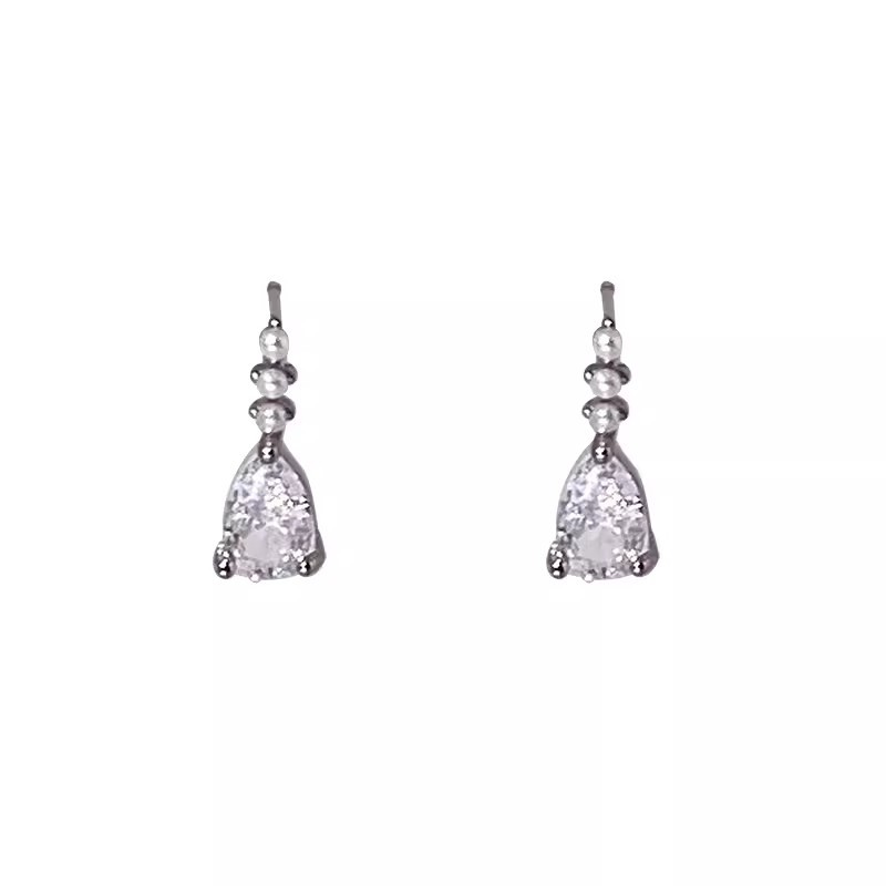 Simple teardrop stud earrings, light luxury and niche design, high-end earrings, new 2024 bestsellers, small and exquisite earrings for women Item Picture