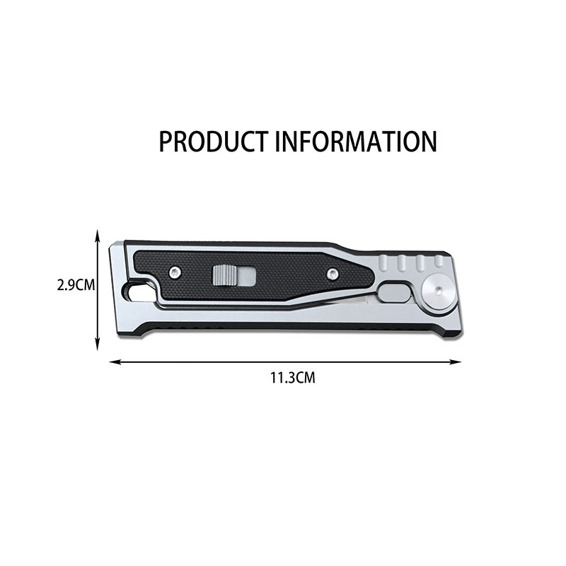 【 Peer Hot Collection 】 Gravity aluminum alloy handle D2 outdoor folding knife handle portable high-hardness sharp pocket knife Item Picture